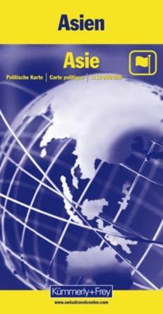 Asien = Asie : carte politique avec fuseaux horaires et diagrammes climatiques = Asia : political ma - politische Karte mit Zeitzonen und Klimadiagramme