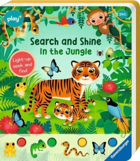 Ravensburger Play+ Infant & Toddler - Search and Shine In the Jungle - Light-up, seek and find