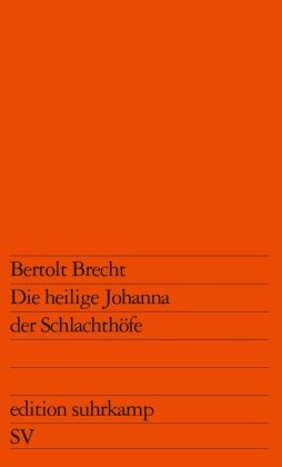 Bilde av Die Heilige Johanna Der Schlachthöfe Av Bertolt Brecht