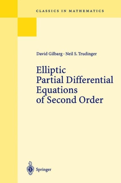 Bilde av Elliptic Partial Differential Equations Of Second Order Av David Gilbarg, Neil S. Trudinger