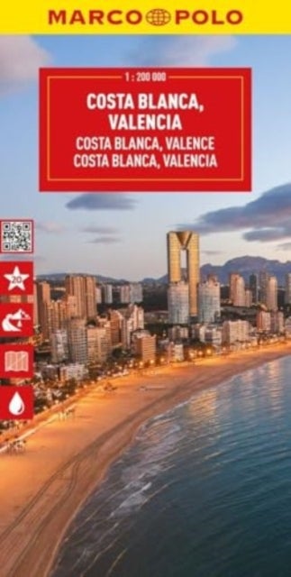 Costa Blanca Marco Polo Map - Including Valencia