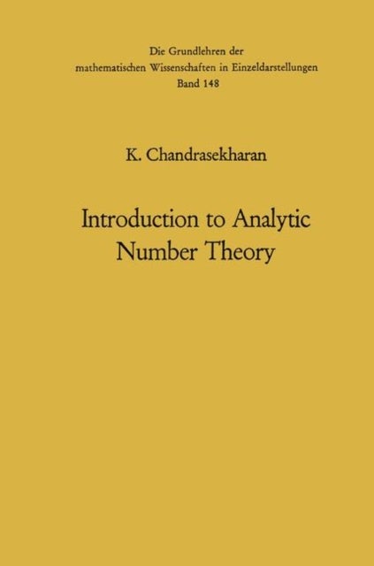 Bilde av Introduction To Analytic Number Theory Av Komaravolu Chandrasekharan