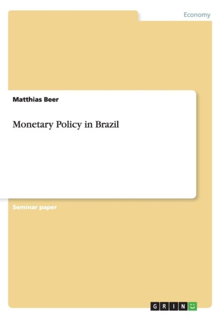Bilde av Monetary Policy In Brazil Av Matthias Beer
