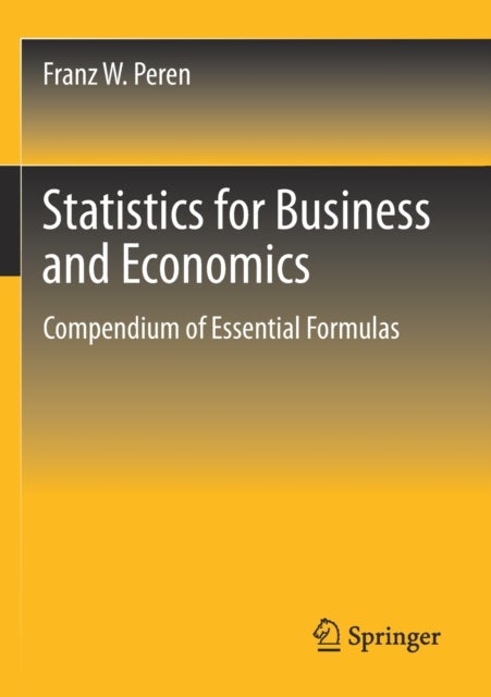 Bilde av Statistics For Business And Economics Av Franz W. Peren