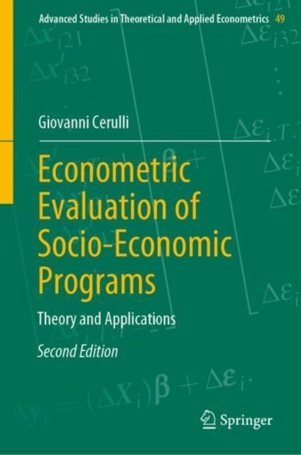 Bilde av Econometric Evaluation Of Socio-economic Programs Av Giovanni Cerulli