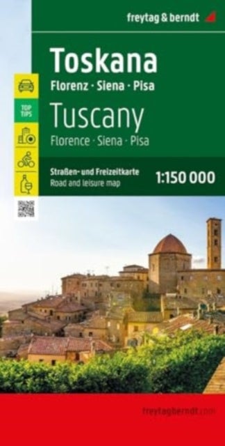 Tuscany - Florence, Siena, Pisa - Road and Leisure Map