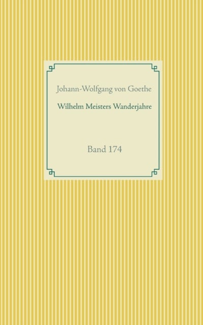 Bilde av Wilhelm Meisters Wanderjahre Av Johann-wolfgang Von Goethe