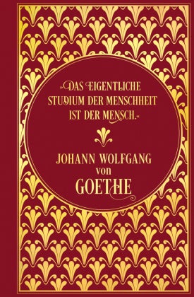Notizbuch Goethe - Leinen mit Goldprägung, unliniert,