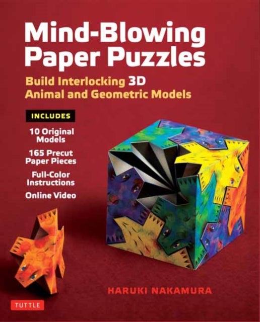 Mind-Blowing Paper Puzzles Kit - Build Interlocking 3D Animal and Geometric Models