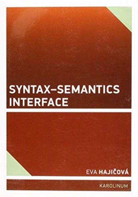 Bilde av Syntax - Semantics Interface Av Eva Hajicova