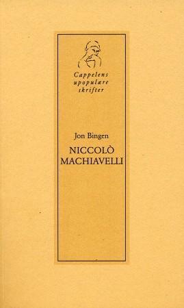 Niccolò Machiavelli