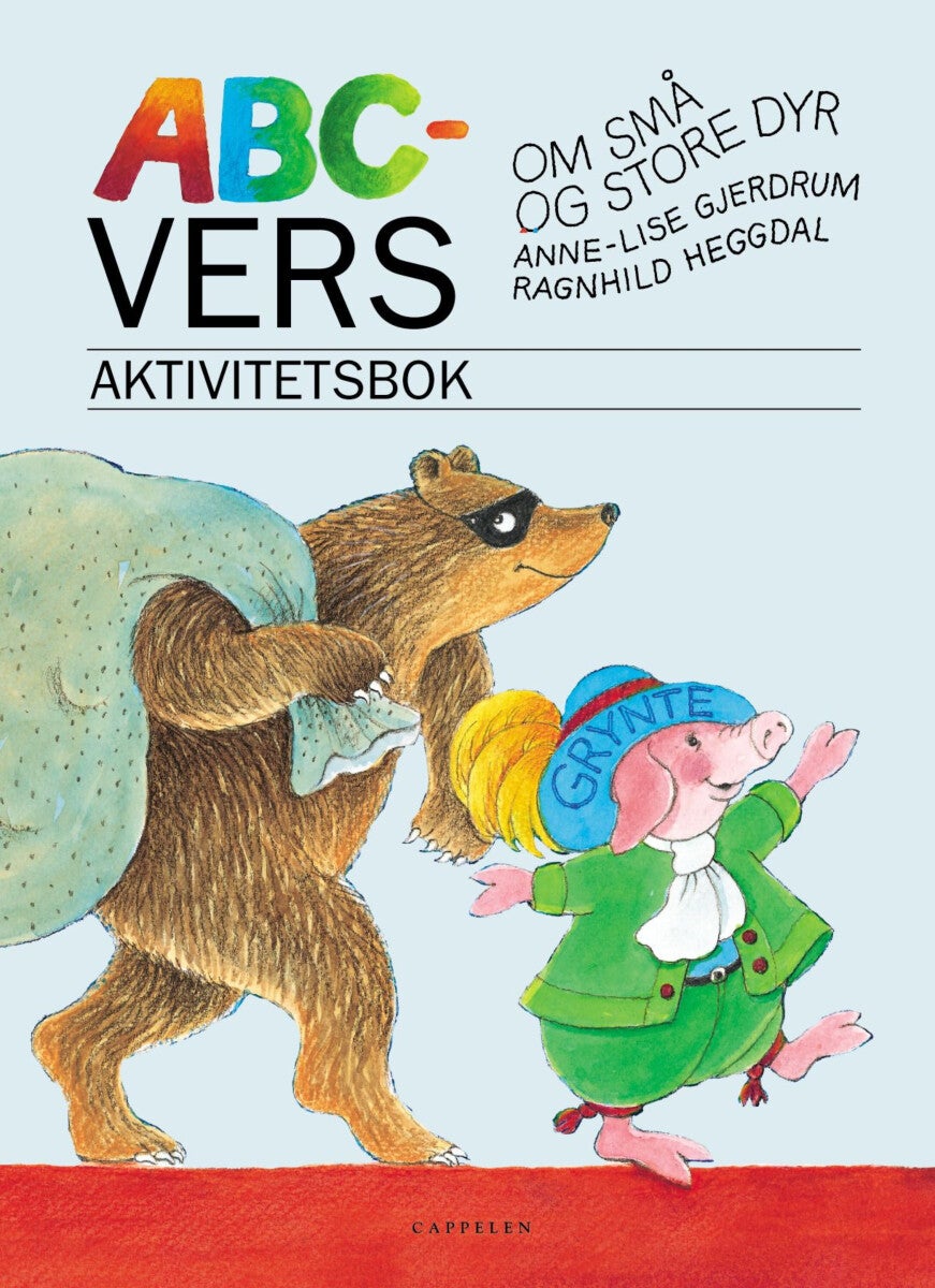 ABC-vers om små og store dyr - aktivitetsbok