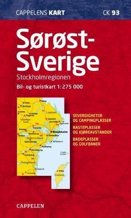 Sørøst-Sverige - Stockholmsregionen : bil- og turistkart