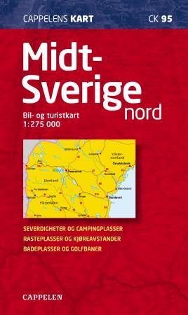 Midt-Sverige nord - bil- og turistkart