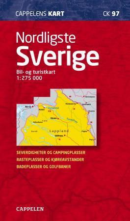 Nordligste Sverige - bil- og turistkart