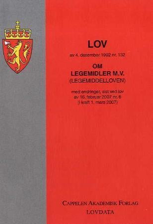 Lov om legemidler m.v. (legemiddelloven) av 4. desember 1992 nr. 132 - men endringer, sist ved lov av 16. februar 2007 nr. 6 (i kraft 1. mars 2007)