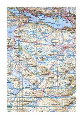 Hardangervidda - fjellkart