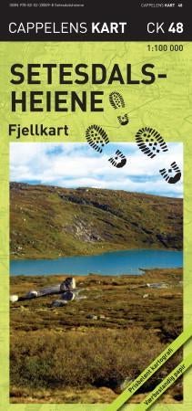 Setesdalsheiene - fjellkart