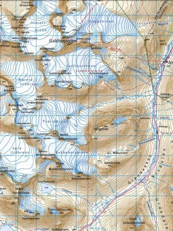 Jotunheimen - fjellkart
