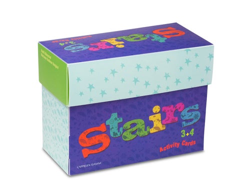 Stairs 3+4. Activity cards. 128 oppgavekort. 16 kategorikort. 5 fasithefter
