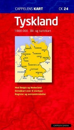 Tyskland - bil- og turistkart