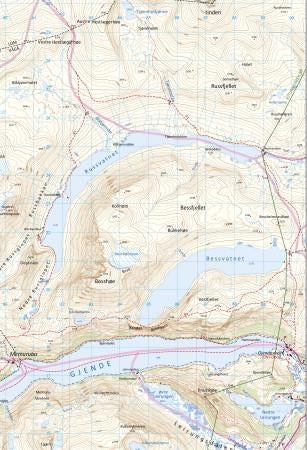 Jotunheimen - fjellkart