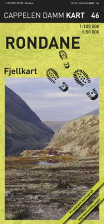 Rondane - fjellkart