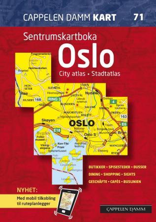 Oslo 2013-2015 - sentrumskartboka = city atlas = Stadtatlas