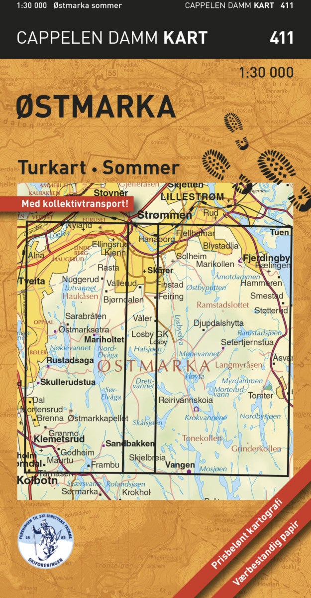 Østmarka - turkart - sommer