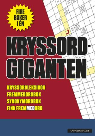 Kryssordgiganten - kryssordleksikon - fremmedordbok - synonymordbok - finn frem med ord