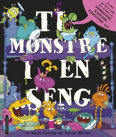 Ti monstre i en seng