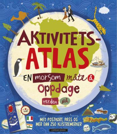 Aktivitetsatlas - en morsom måte å oppdage verden på : inkluderer pass og men enn 250 klistremerker