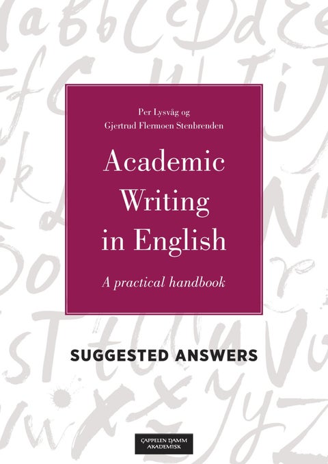 Academic writing in english suggested answers