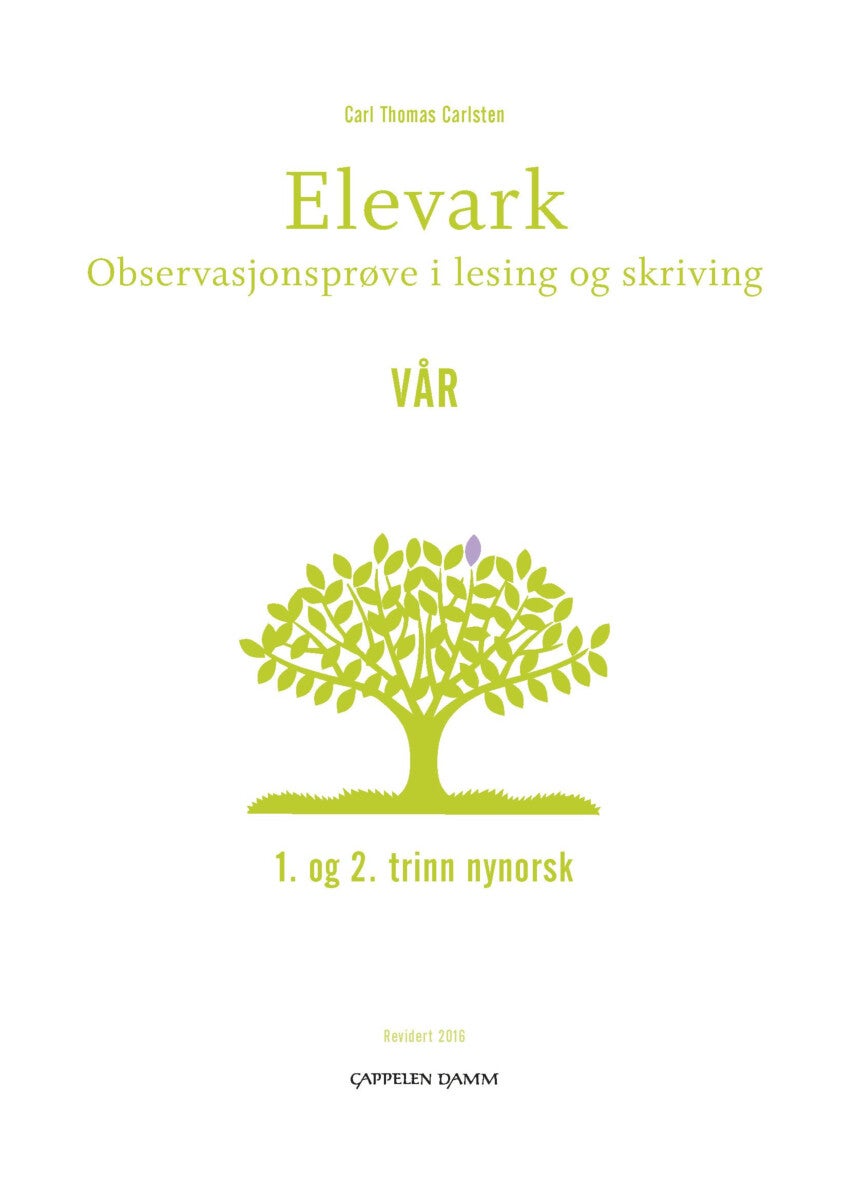 Elevark - observasjonsprøve i lesing og skriving : 1. og 2. trinn nynorsk : vår