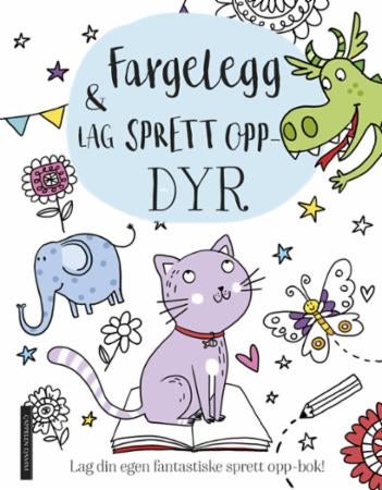 Fargelegg & lag sprett opp-dyr - lag din egen fantastiske sprett opp-bok!