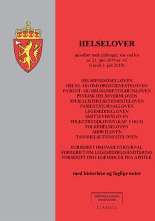 Helselover - ajourført med endringer, sist ved lov av 21. juni 2019 nr. 43 (i kraft 1. juli 2019) : med historisk