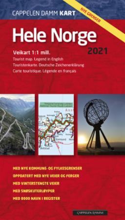 Hele Norge 2020 - veikart = tourist map = Touristenkarte = carte touristique