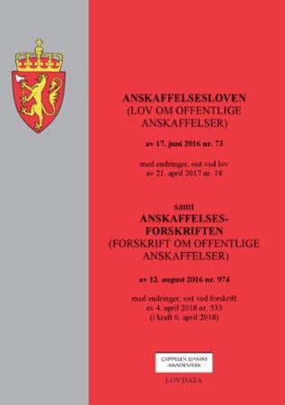 Anskaffelsesloven - (lov om offentlige anskaffelser) av 17. juni 2016 nr. 73 : med endringer, sist ved lov av 21. april