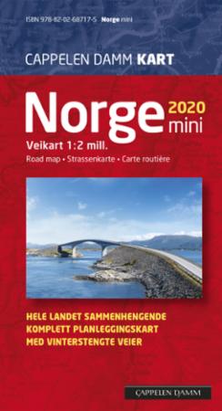 Norge mini 2020 - veikart = road map = Strassenkarte = carte routière