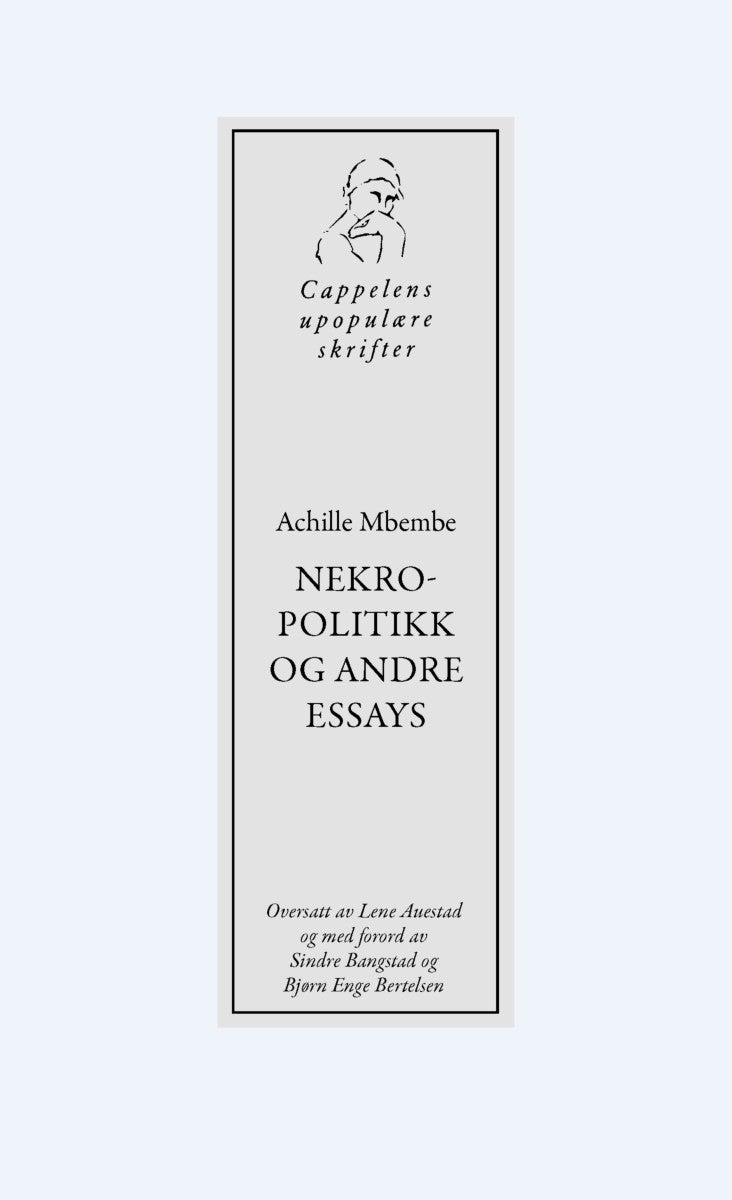 Bilde av Nekropolitikk Og Andre Essays Av Achille Mbembe