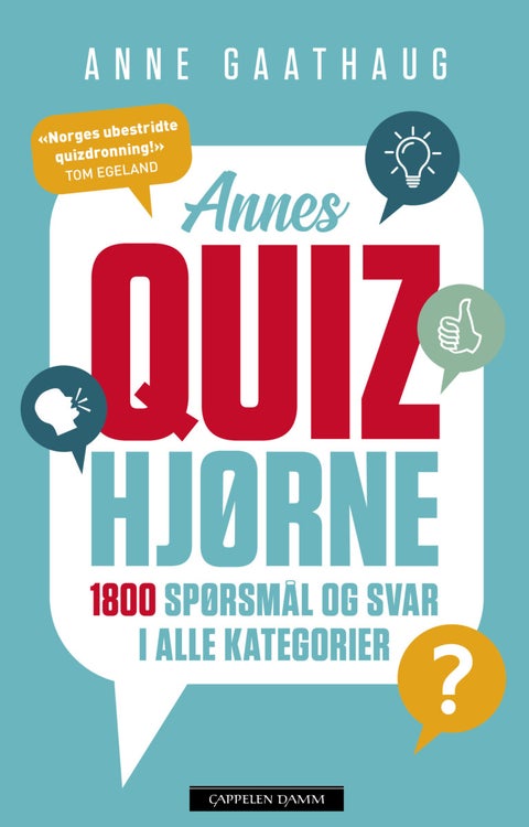 Annes quizhjørne - 1800 spørsmål og svar i alle kategorier