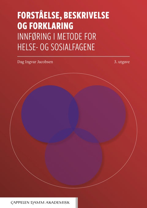 Forståelse, beskrivelse og forklaring - innføring i metode for helse- og sosialfagene