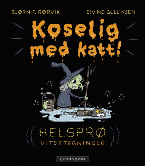 Koselig med katt - helsprø vitsetegninger