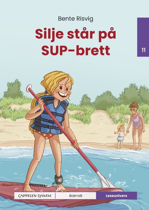 Silje står på SUP-brett - nivå 11