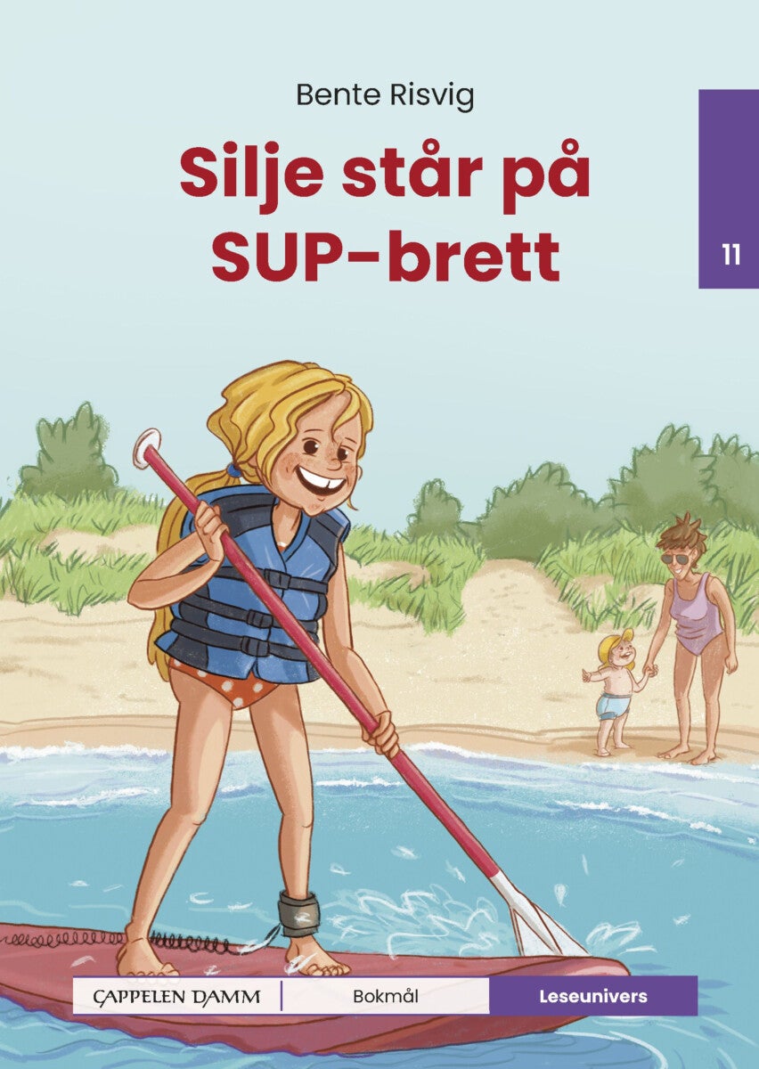 Silje står på SUP-brett - nivå 11
