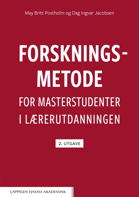 Forskningsmetode for masterstudenter i lærerutdanningen