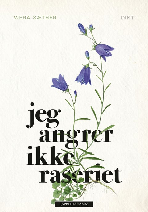 Jeg angrer ikke raseriet - dikt