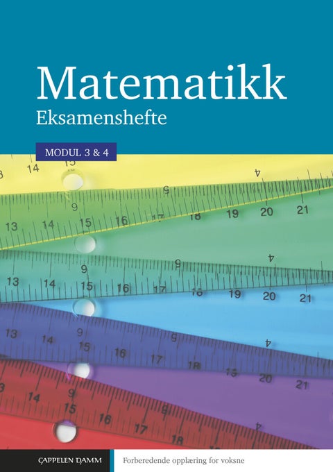 FOV matematikk eksamenshefte - forberedende opplæring for voksne modul 4Y
