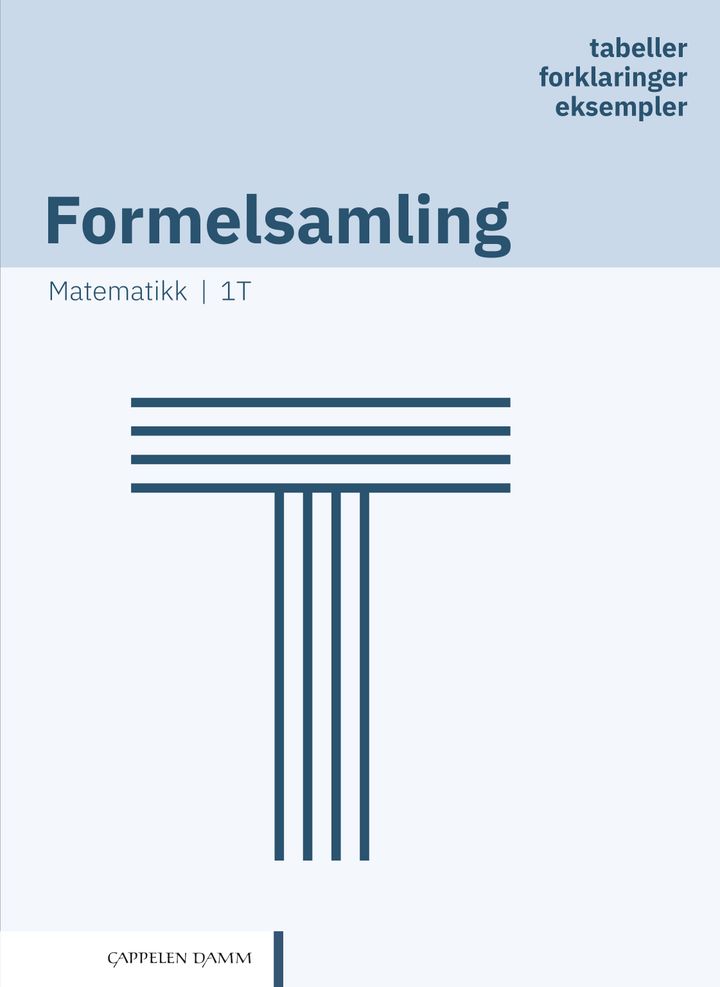 Formelsamling T - matematikk 1T