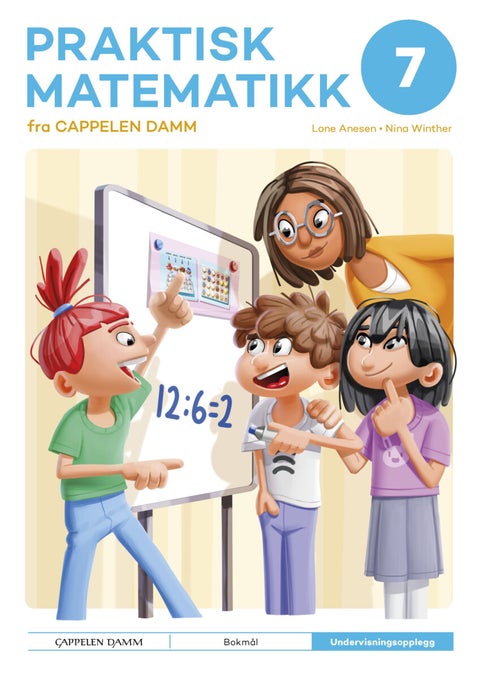 Praktisk matematikk 7 fra Cappelen Damm - lærerhefte : problemløsing på vertikale tavler